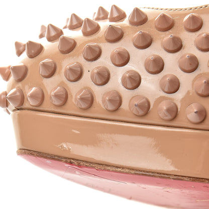 Christian Louboutin Patent Alti Spikes 140 Pumps 40.5 Nude 13 of 16