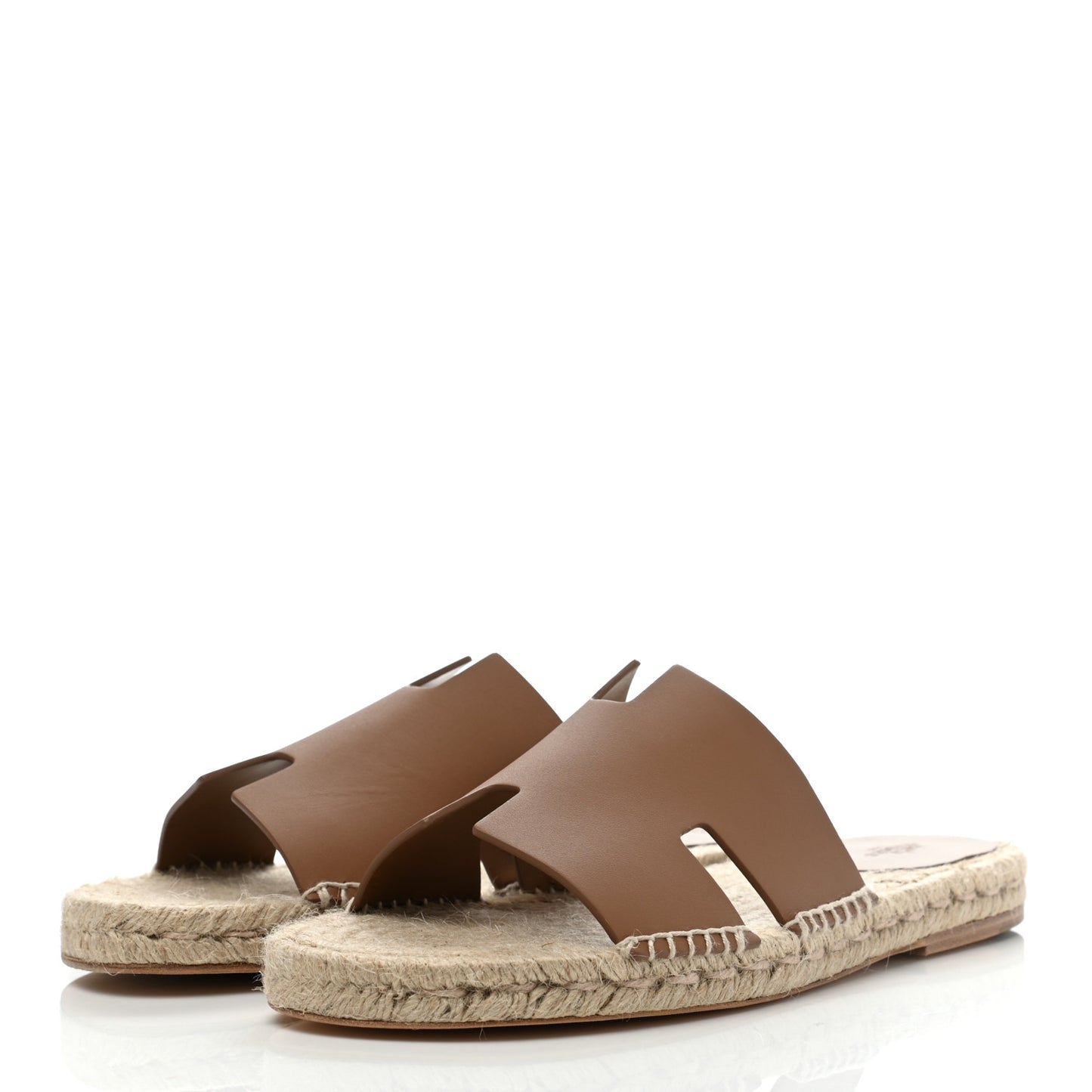 Calfskin Mens Antigua Espadrille Sandals 43 Naturel Safari