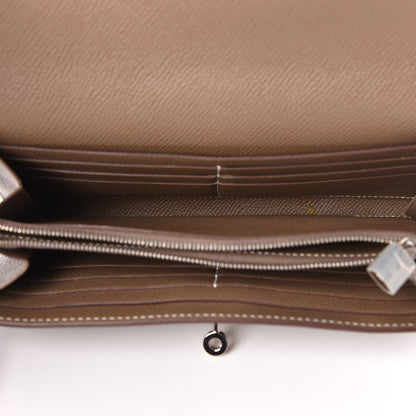 Hermes Epsom Kelly Longue Wallet Etoupe 5 of 8