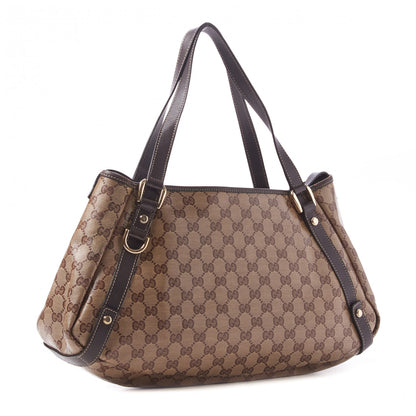 Gucci Crystal Monogram Medium Abbey Shoulder Bag Dark Brown 2 of 8