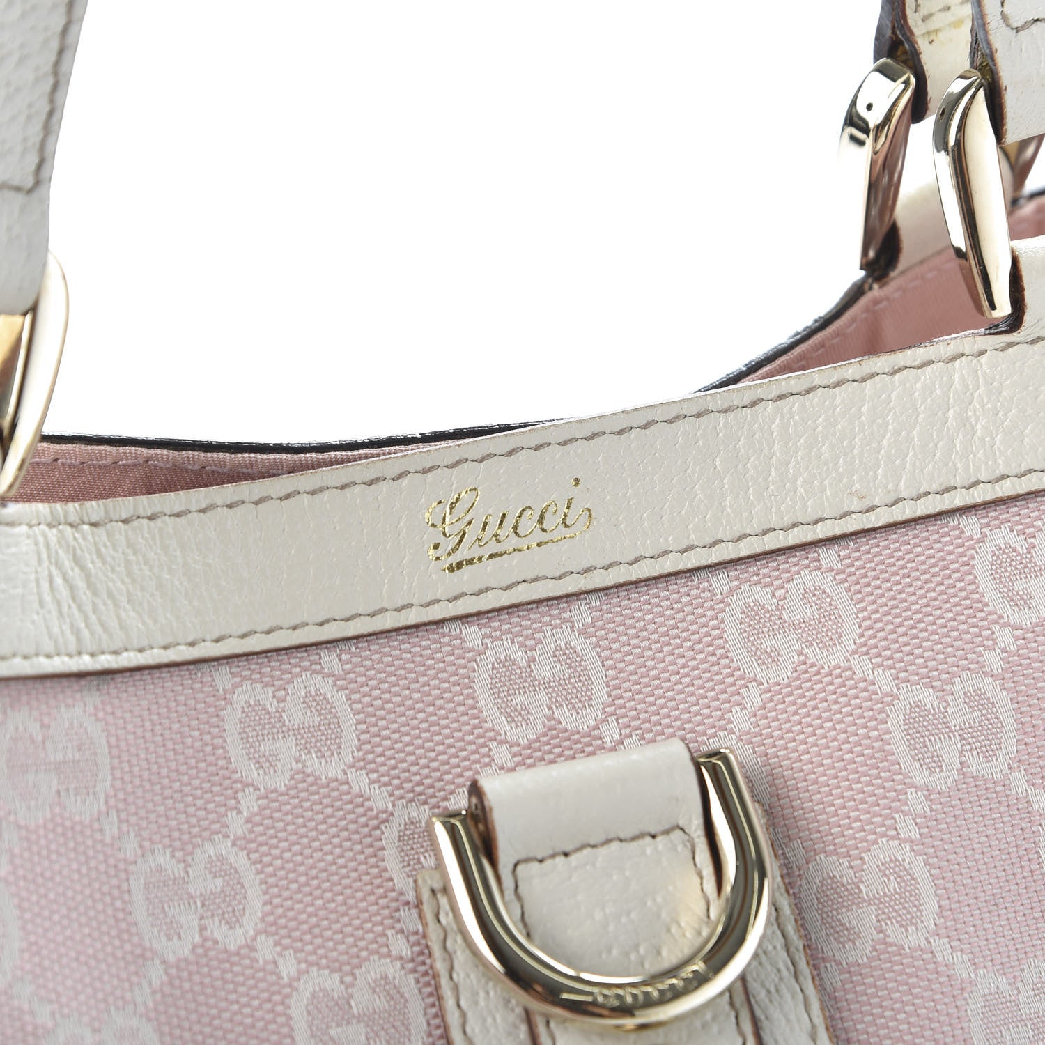 Gucci Monogram Large Abbey Tote Pink 9 of 10