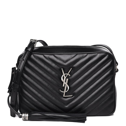 Saint Laurent Calfskin Matelasse Monogram Lou Camera Bag Black 1 of 9