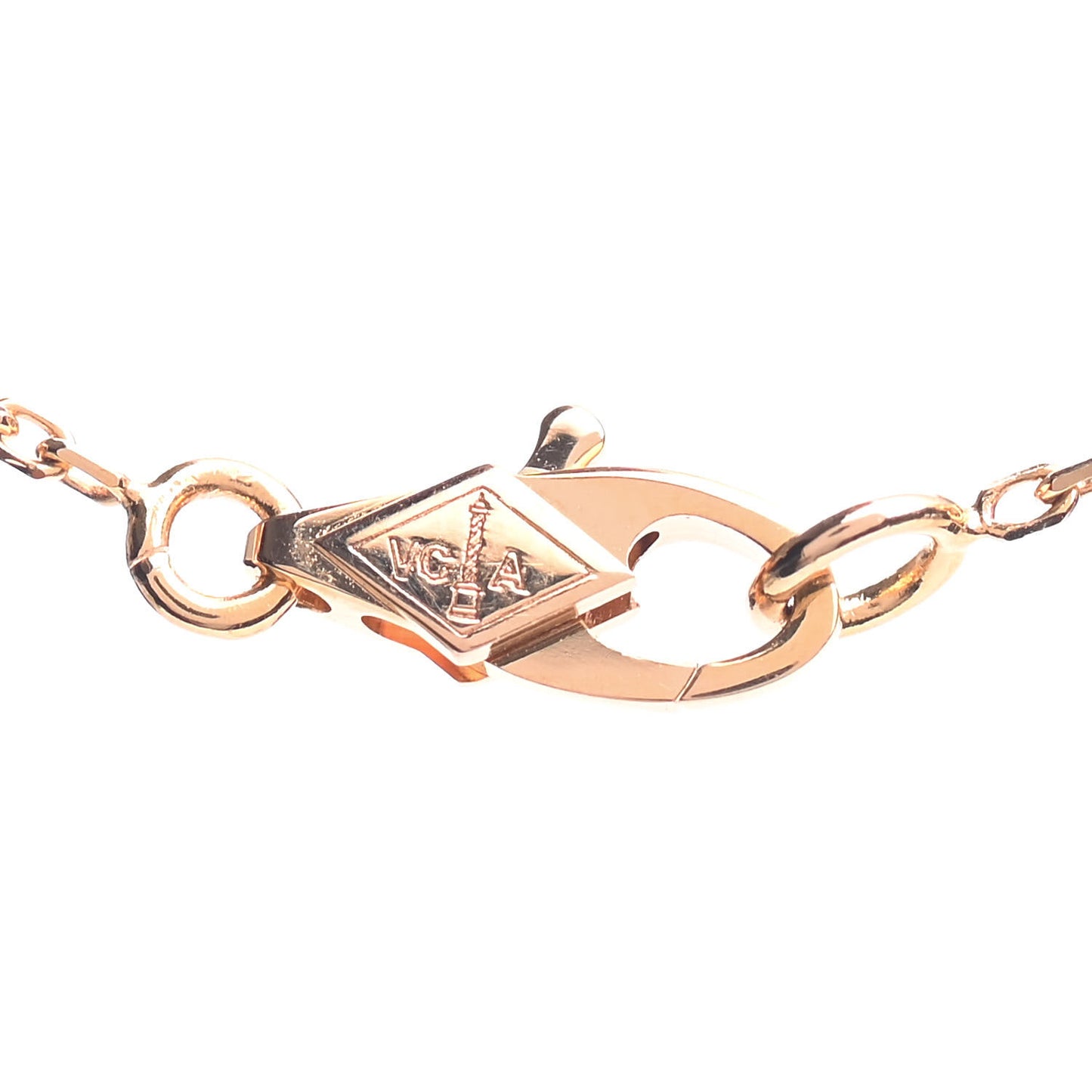 18K Rose Gold Sweet Alhambra Pendant Necklace