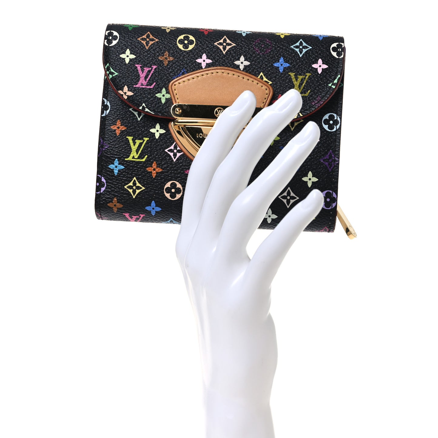 Monogram Multicolor Joey Wallet Black Violet