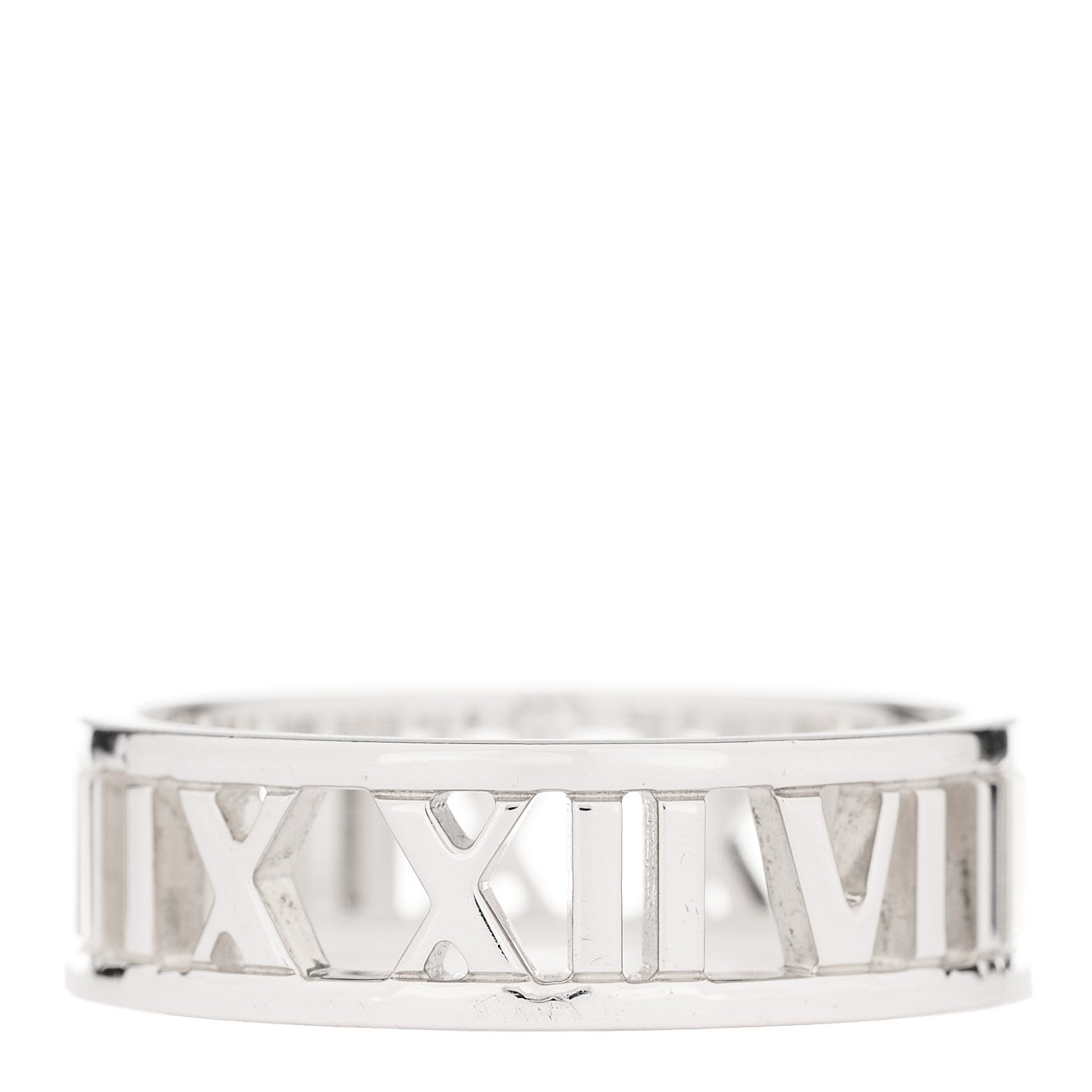 Tiffany Sterling Silver Wide Atlas Open Ring 61 9.75 1 of 4