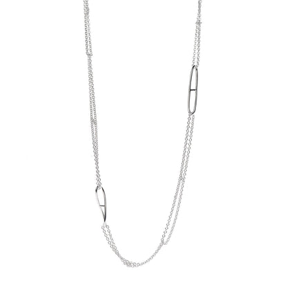 Hermes Sterling Silver Looping Necklace 1 of 4
