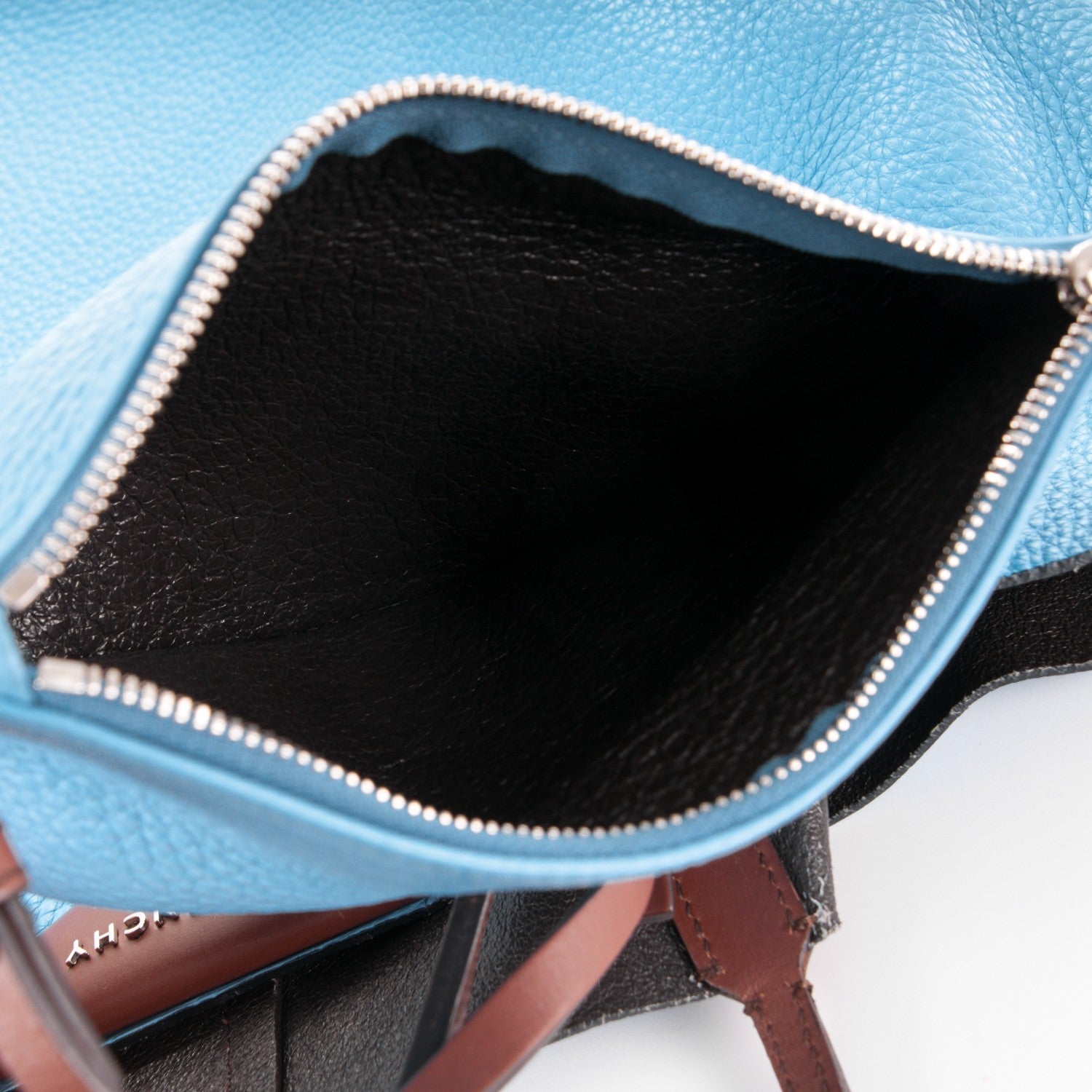 Givenchy Grained Calfskin Large Antigona Tote Blue Brown 8 of 10