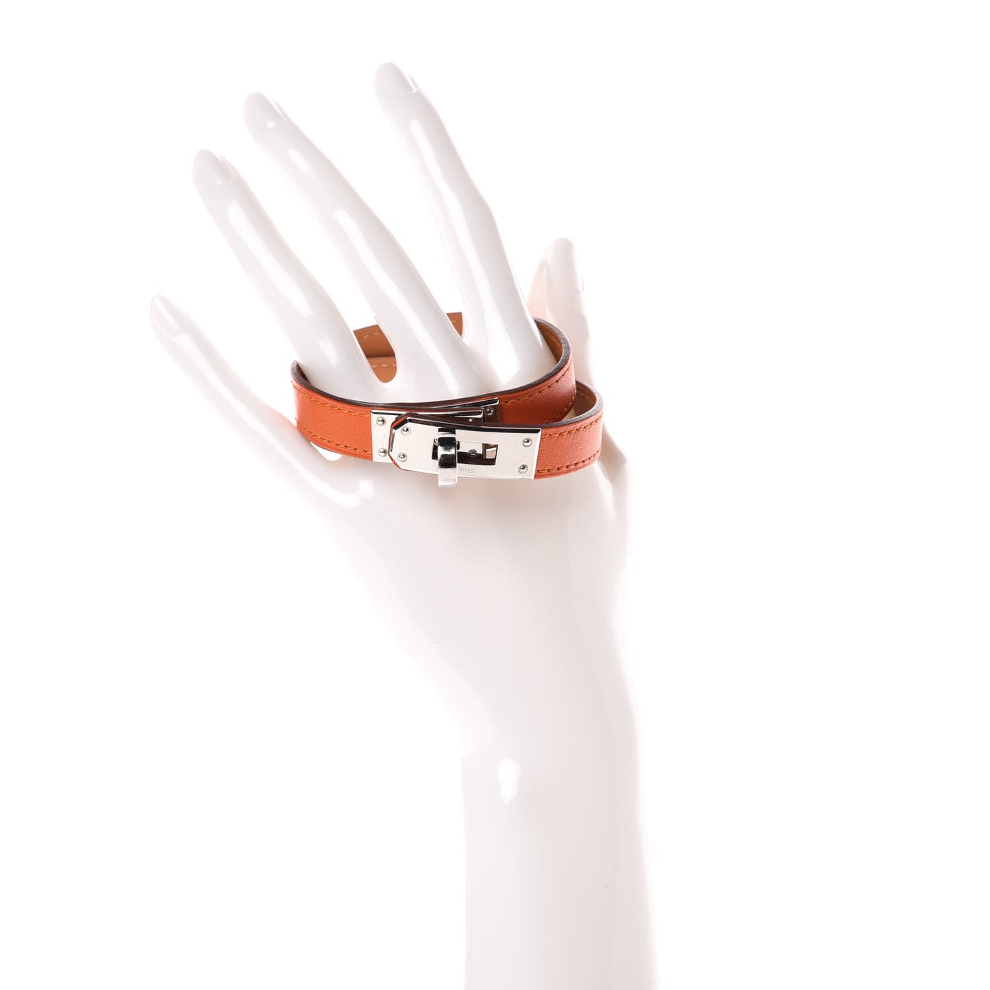 Box Kelly Double Tour Bracelet M Orange
