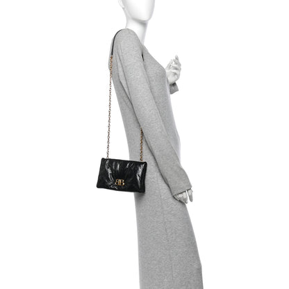 Balenciaga Arena Puffy Monaco Chain Shoulder Bag Black 2 of 11