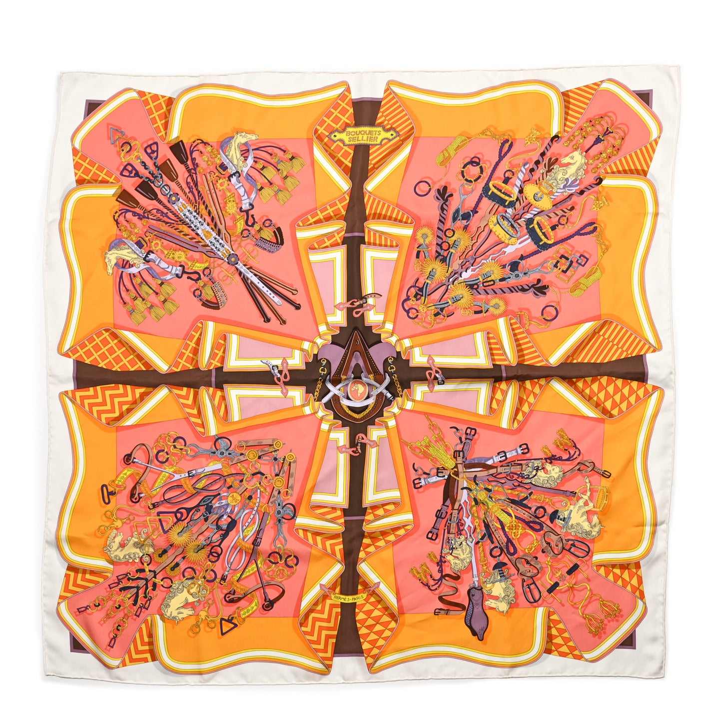 Silk Bouquets Sellier Scarf 90