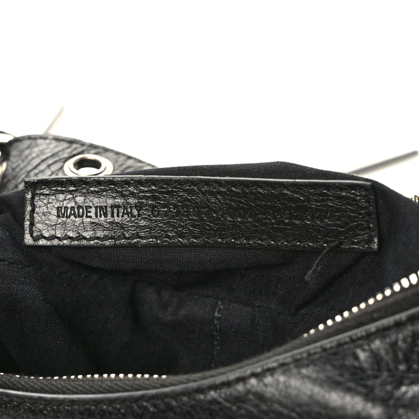 Agneau Arena Small Le Cagole Shoulder Bag Black