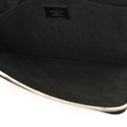 Louis Vuitton Calfskin Souple Pochette Jour PM Black 5 of 12