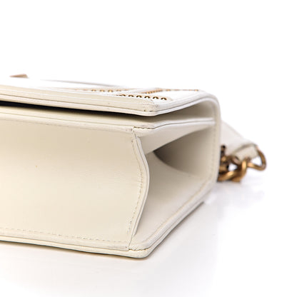 Christian Dior Lambskin Studded Small Diorama Flap Bag Off White 10 of 12