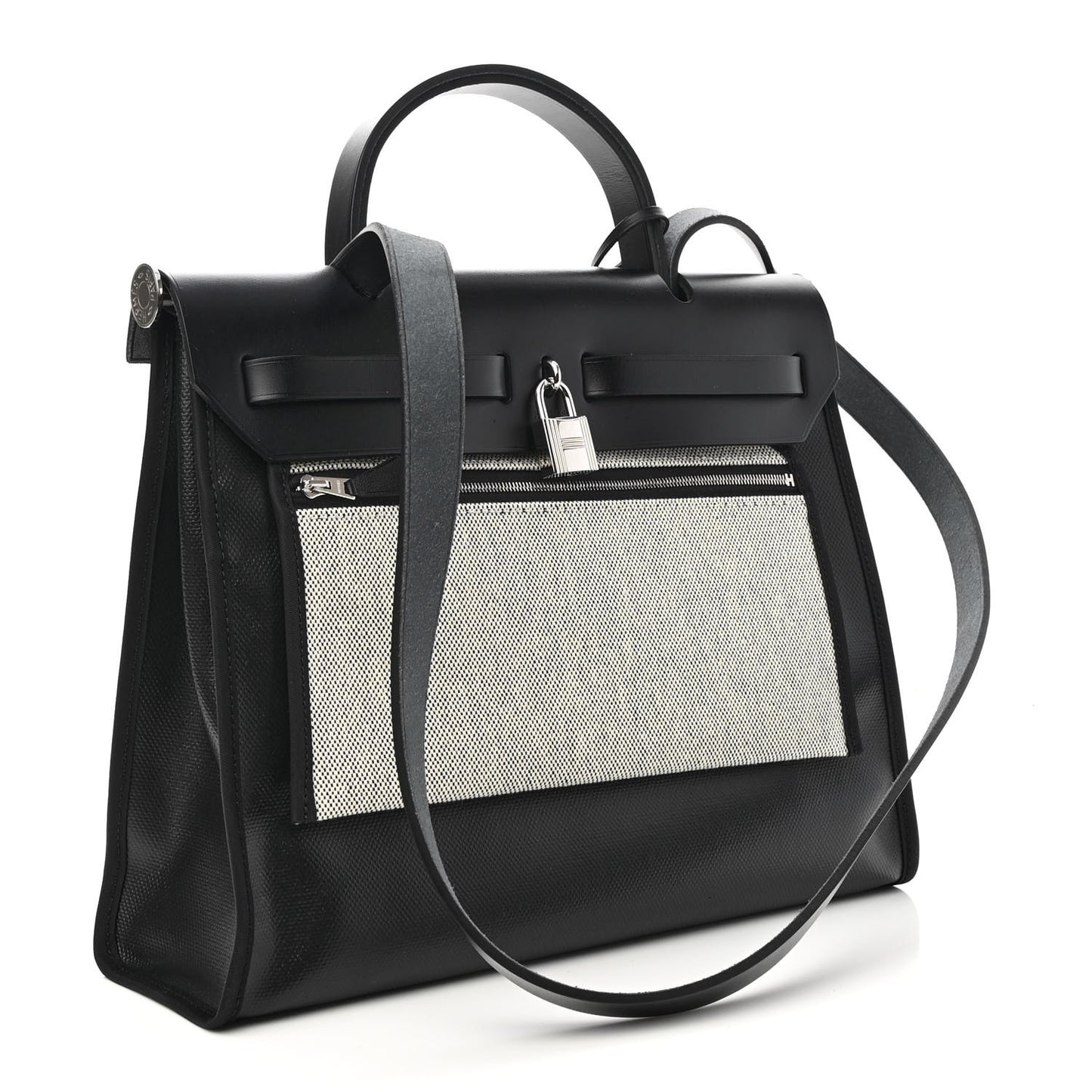 Toile H Berline Vache Hunter Herbag Zip PM 31 Black Ecru