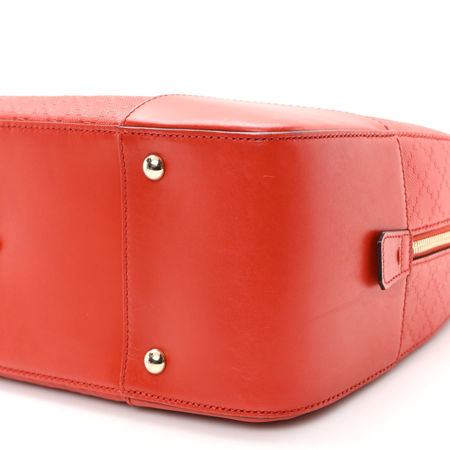 Bright Diamante Top Handle Bag Red