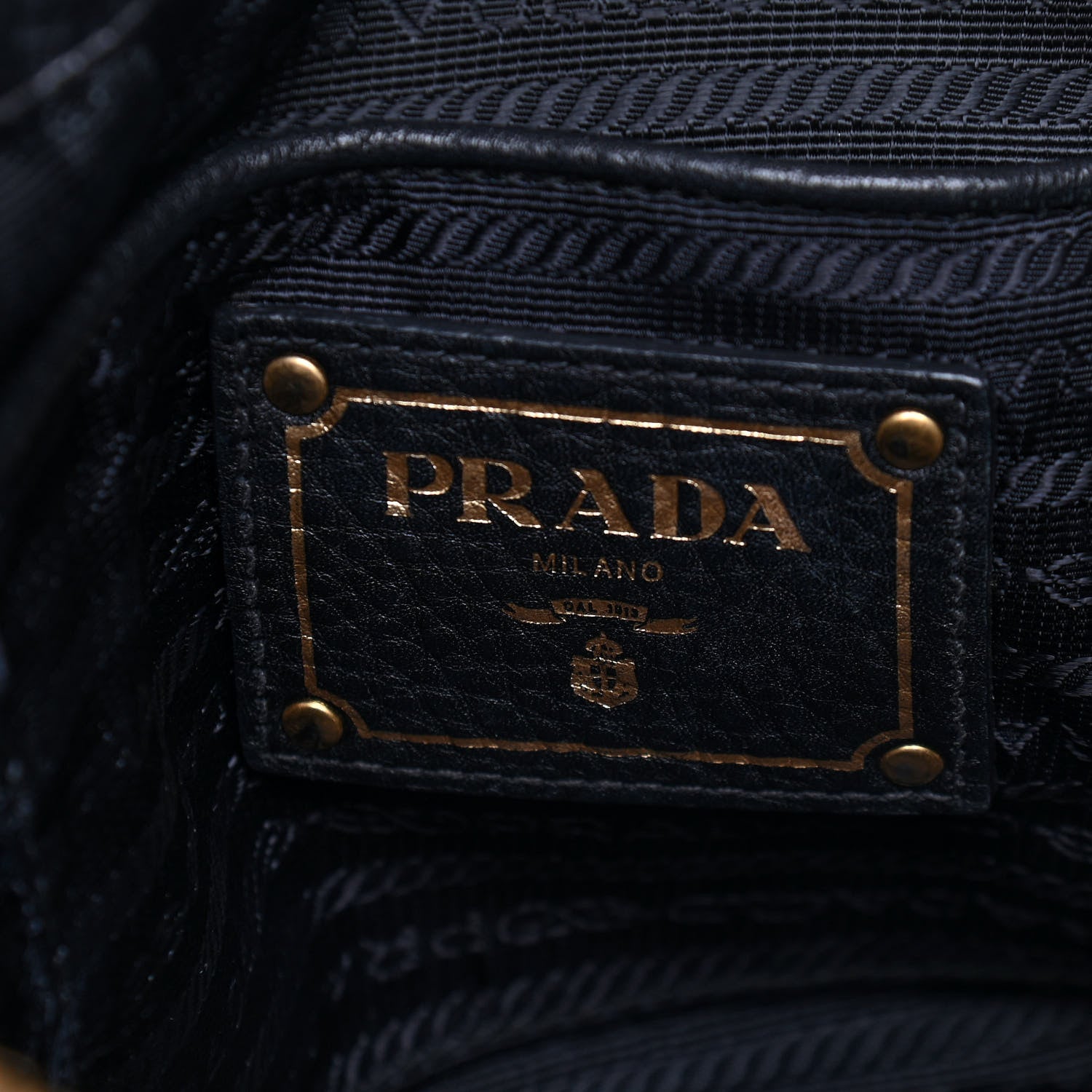 Prada Tessuto Nylon Saffiano Tote Black 5 of 8