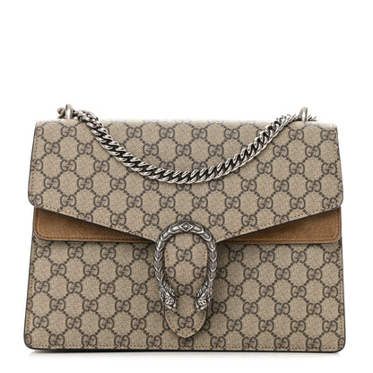 Gucci GG Supreme Monogram Medium Dionysus Shoulder Bag Taupe 1 of 16