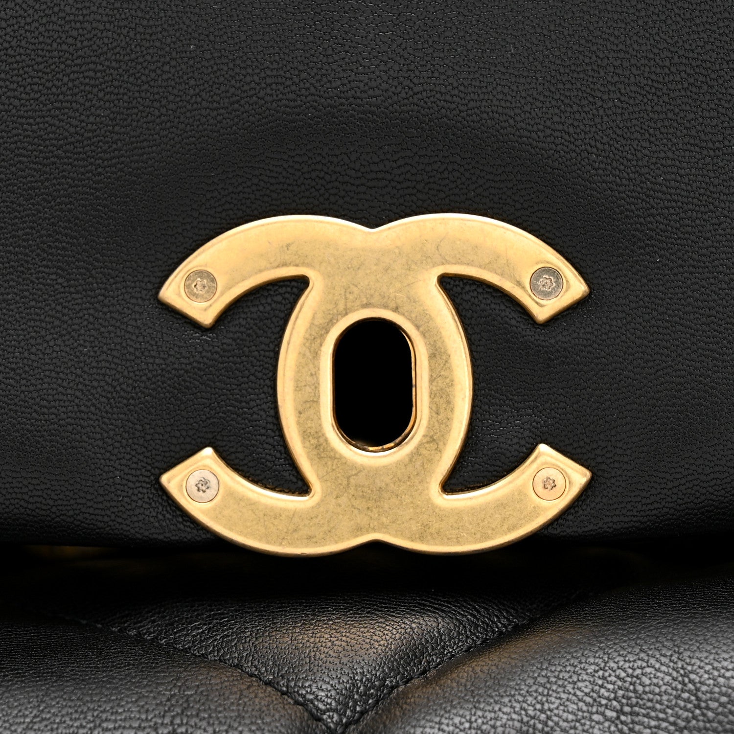 Chanel Goatskin Quilted Maxi Chanel 19 Flap Black 12 of 15