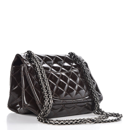 Chanel Patent Quilted Small Accordion 2.55 Reissue Flap Dark Brown 3 of 11