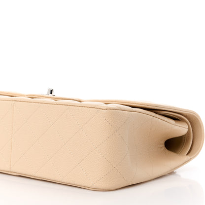 Chanel Caviar Quilted Jumbo Double Flap Beige Clair 11 of 12