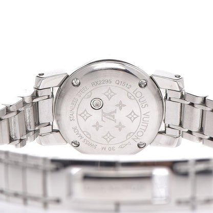 Louis Vuitton Stainless Steel Mother of Pearl 18mm Tambour Bijou Quartz Watch 5 of 9