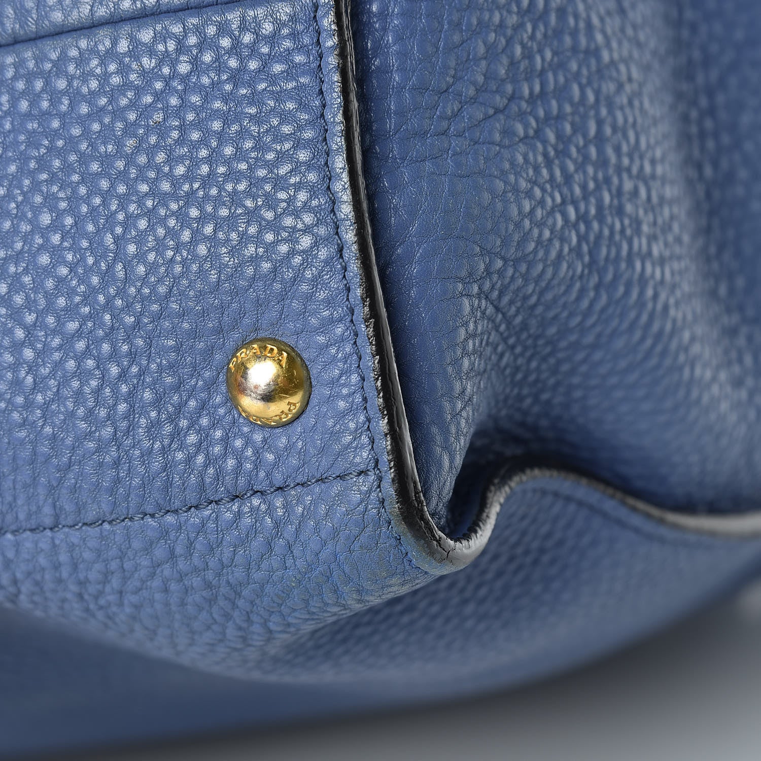 Prada Vitello Daino Tote Cobalto 21 of 23