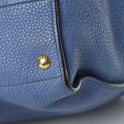 Prada Vitello Daino Tote Cobalto 21 of 23