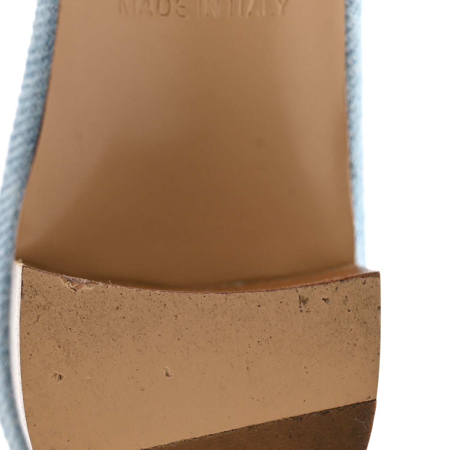 Hermes Denim Oasis Sandals 35 Bleu Clair 10 of 11