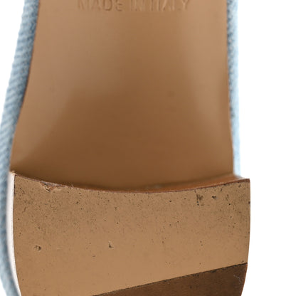 Hermes Denim Oasis Sandals 35 Bleu Clair 10 of 11