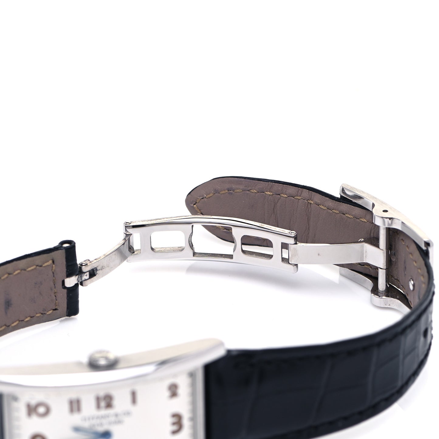 Stainless Steel Alligator 25mm East West Quartz Watch