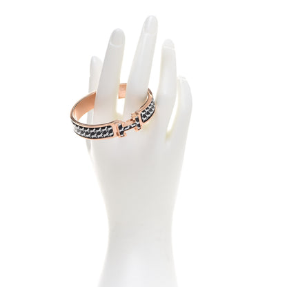 Hermes Enamel Cheval Pixel Clic Clac H Bracelet PM Black White 2 of 7