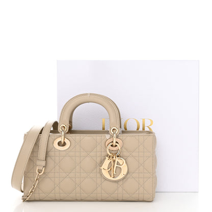 Christian Dior Lambskin Cannage Medium Lady D-Joy Sand 11 of 11