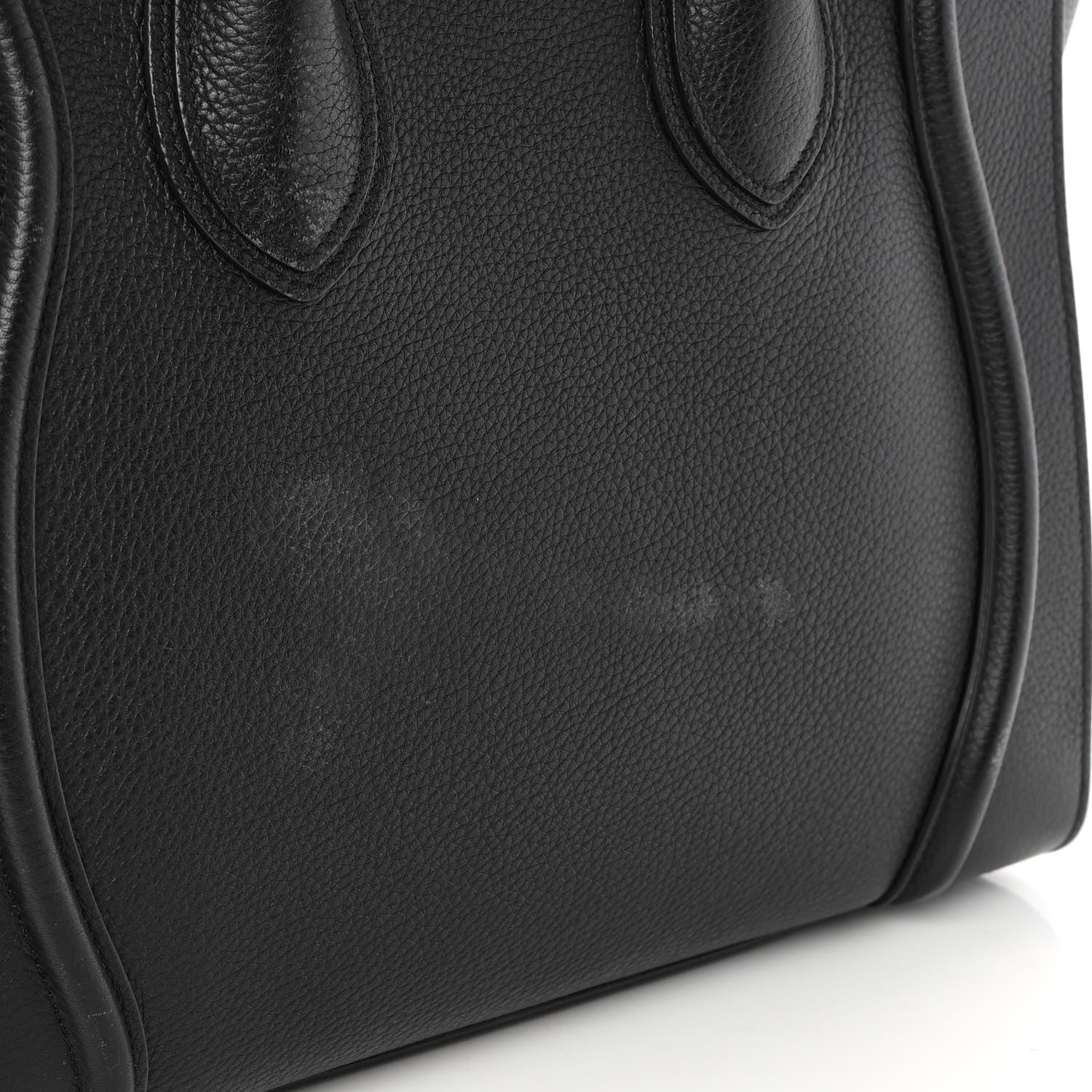 Celine Drummed Calfskin Mini Luggage Black 16 of 19