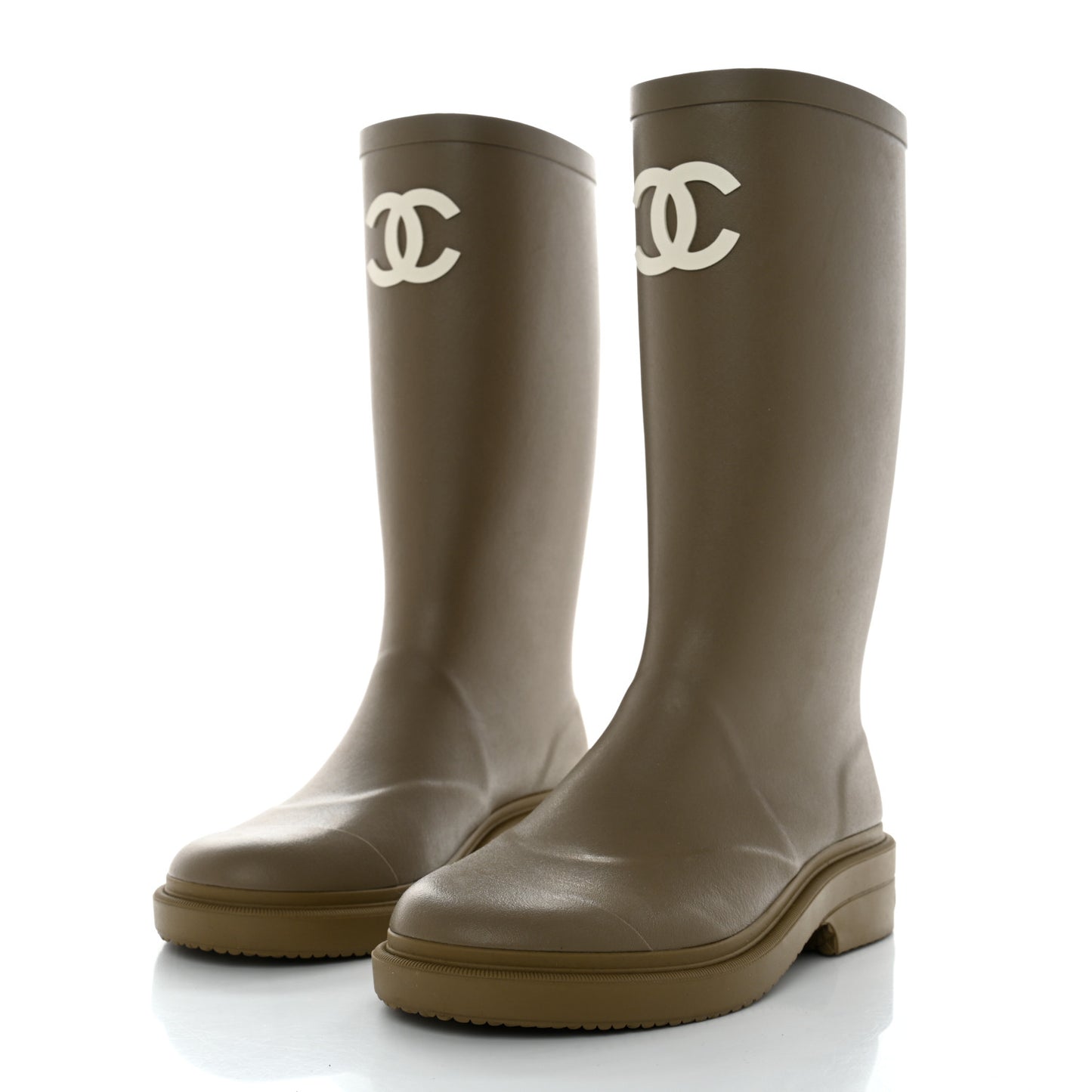 Caoutchouk CC High Boots 37 Dark Beige