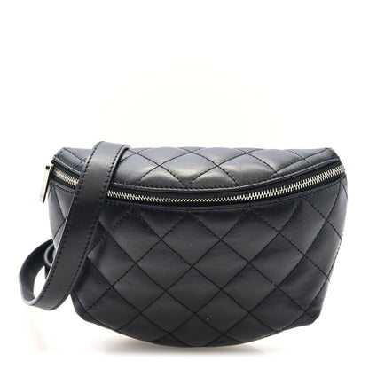 Chanel Calfskin Quilted Waist Belt Bag Black 1 of 10