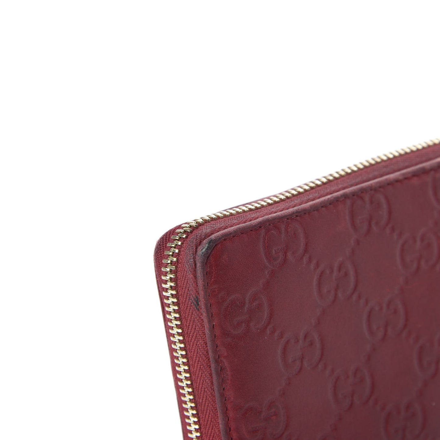 Guccissima Lovely Zip Around Wallet Dark