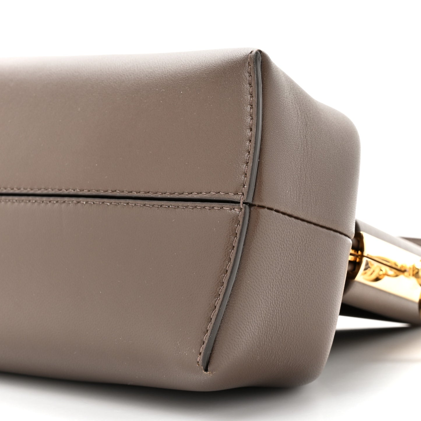 Shiny Nappa Midi Fendi First Dark Coffee