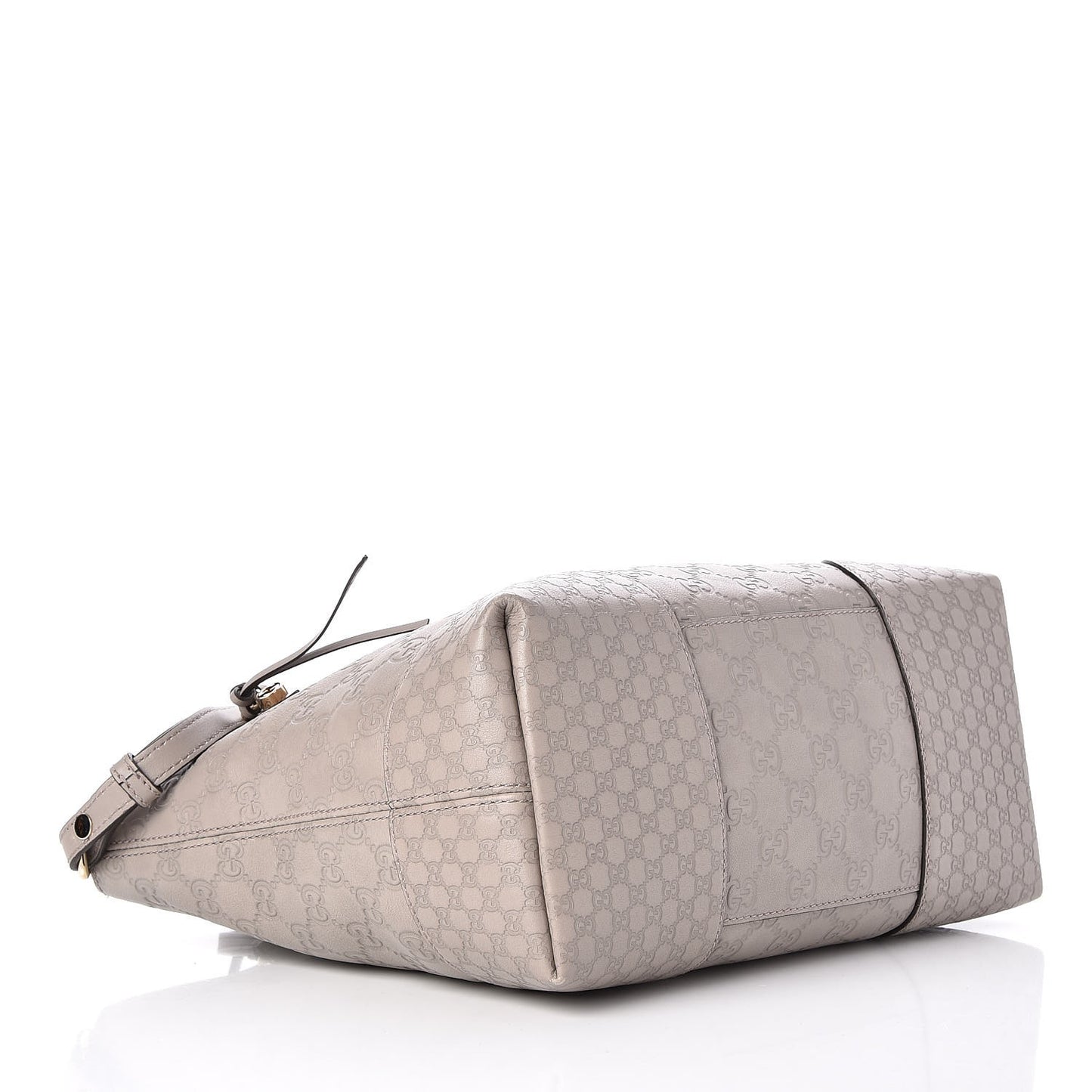 Guccissima Medium Bree Foldover Tote Storm Grey
