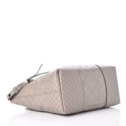 Gucci Guccissima Medium Bree Foldover Tote Storm Grey 4 of 7