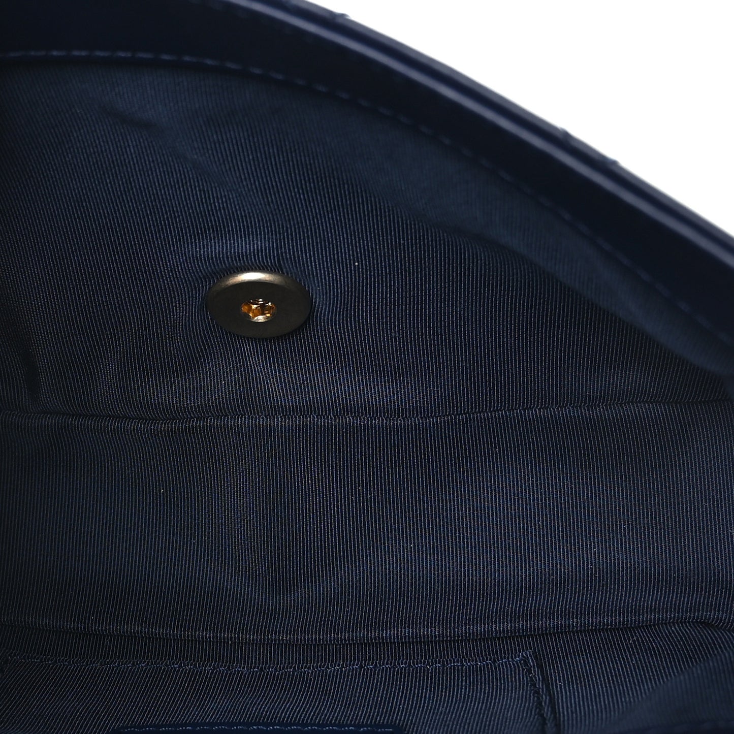 Calfskin Quilted Small Crystal Pearls Flap Bag Blue