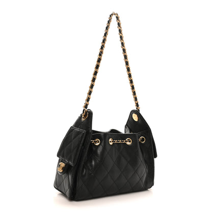 Chanel Caviar Quilted Mini Chanel 25 Handbag Black 3 of 11