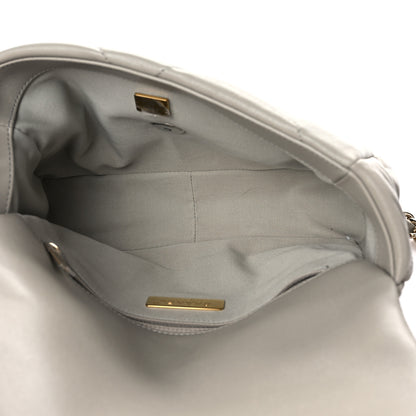 Chanel Goatskin Quilted Medium Chanel 19 Flap Grey 6 of 15