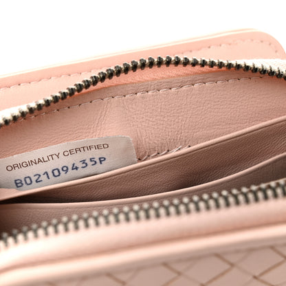 Bottega Veneta Nappa Intrecciato Small Bi-Fold Zip Wallet Pink 8 of 12