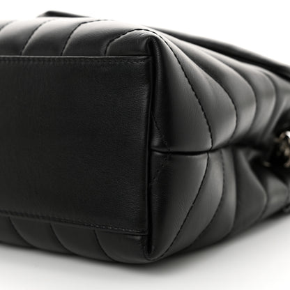 Saint Laurent Calfskin Y Quilted Monogram Small Loulou Chain Satchel Black 10 of 10