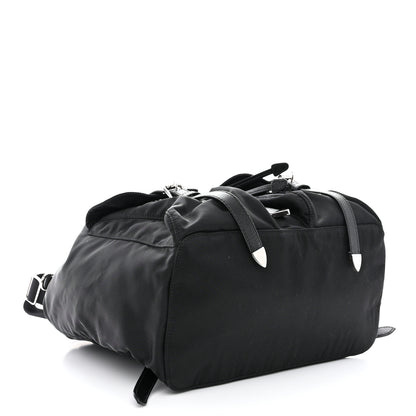 Prada Nylon Vela Saffiano Medium Backpack Black 4 of 12
