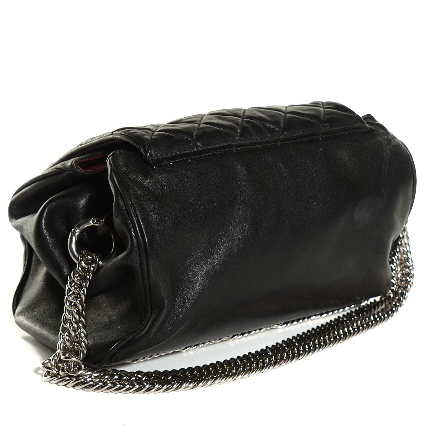 Lambskin Accordion Flap Black