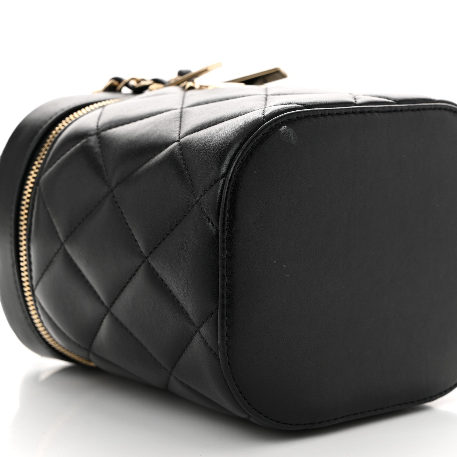 Chanel Lambskin Quilted Trendy Vanity Case Black 9 of 11