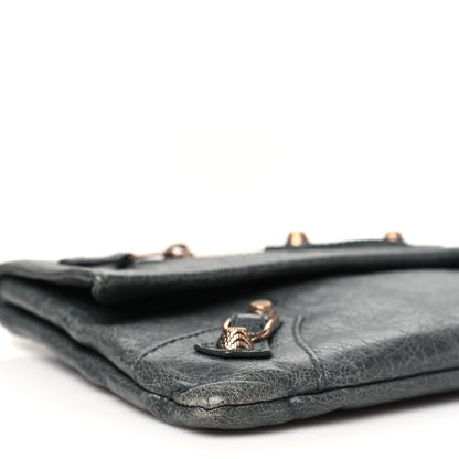 Balenciaga Agneau Giant 12 Rose Gold Hardware Envelope Clutch Tarmac 10 of 11