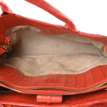 Nancy Gonzalez Crocodile Cristina Satchel Orange 5 of 20