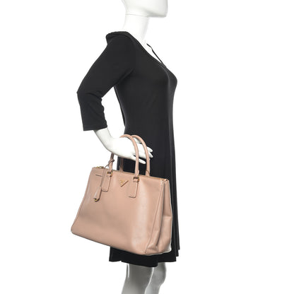 Prada Saffiano Large Galleria Double Zip Tote Cammeo 2 of 13